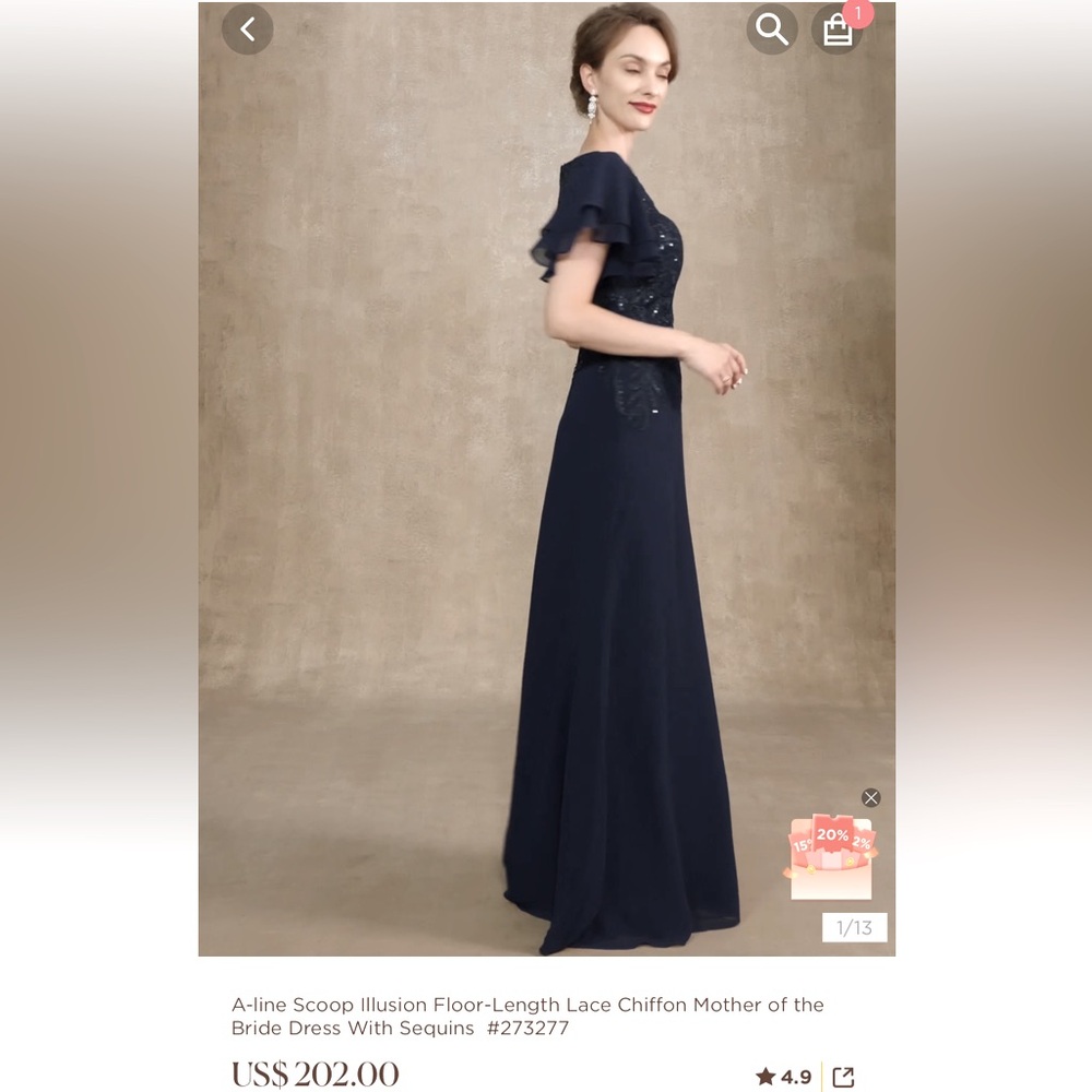 Brand new with tags mother of the bride dress- size 12